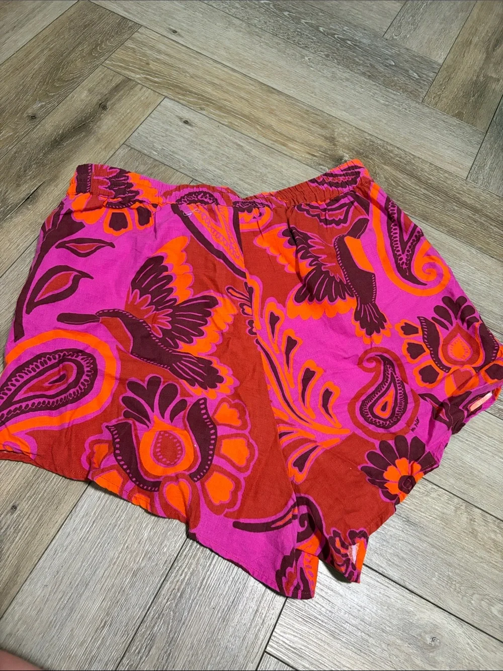 Farm Rio Linen Blend Shorts